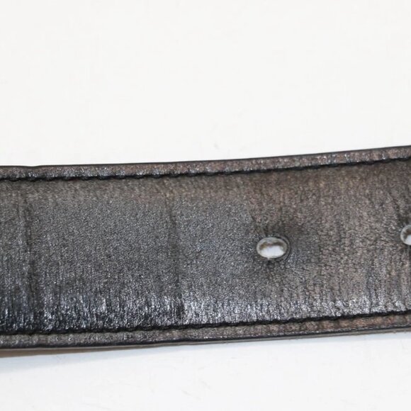 Hermes Chamonix and Togo Leather Constance Reversible Belt 105 CM - Noir/Silver - Picture 5 of 16